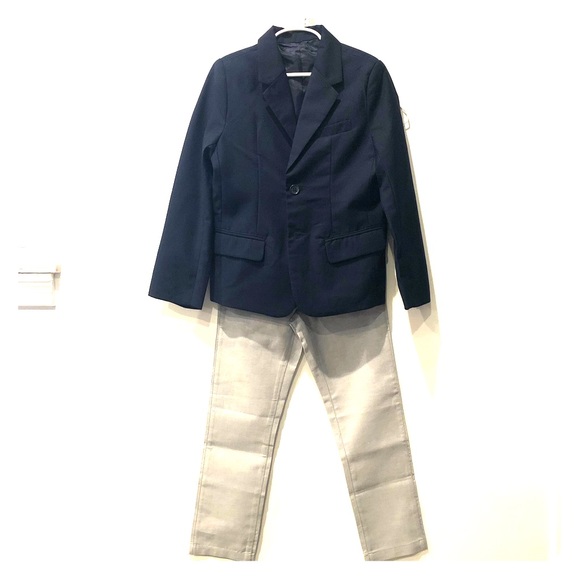 Children’s Place Navy Jacket & Grey Pants
